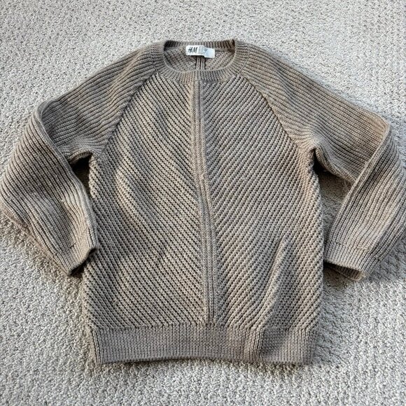 H&M taupe brown wool blend sweater tunic - Picture 2 of 6